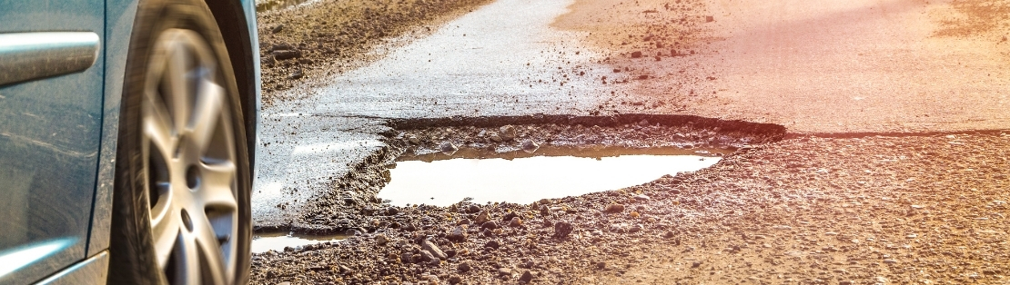 Potholes Damage Banner