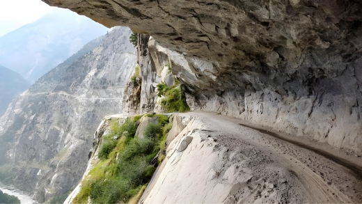 Road from Killar to Pangi India